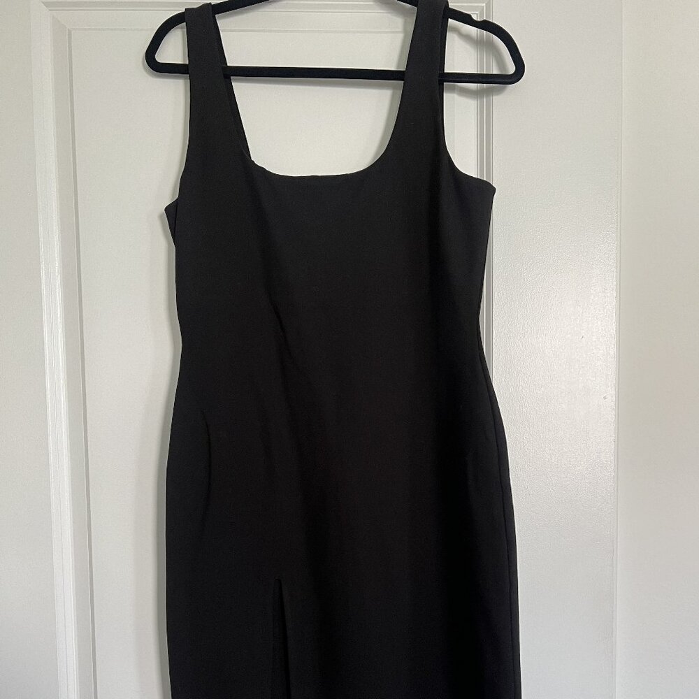 REVOLVE- little black dress with slit